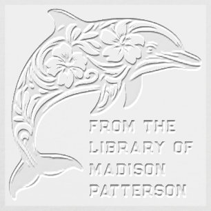Tropical Dolphin Personalized From The Library Of Embosser