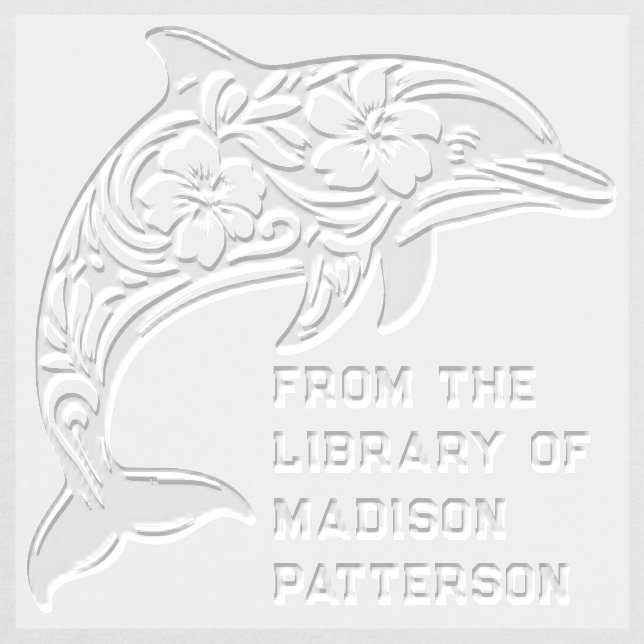 Tropical Dolphin Personalized From The Library Of Embosser (Design)