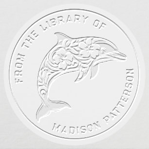 Tropical Dolphin Personalized From The Library Of Embosser