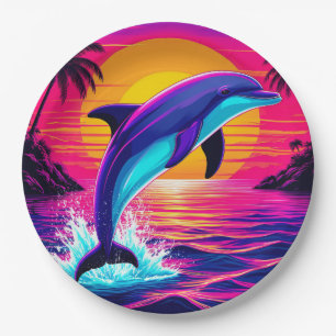 🐬 Tropical Dolphin Summer Party Decor Plates 🌴
