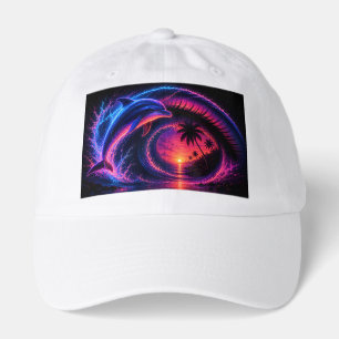 Tropical Dolphin Wave Art Transparent PNG Ocean Su Hat