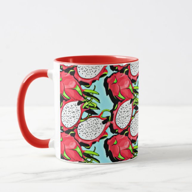 tropical dragon fruit mug (Left)