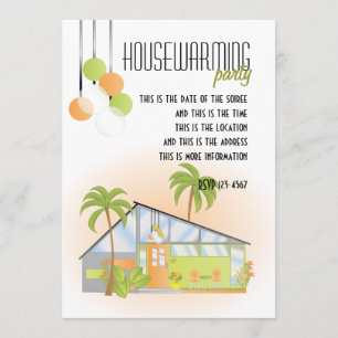 Tropical Dream House Invitation