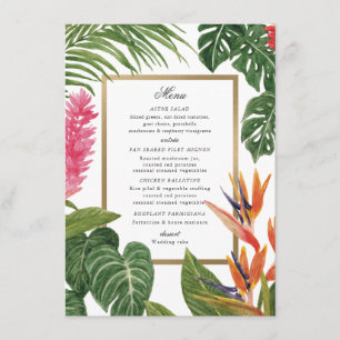 Tropical Dream Menu