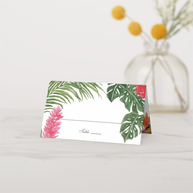 Tropical Dream Place Card (Front)