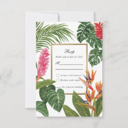 Tropical Dream RSVP Card