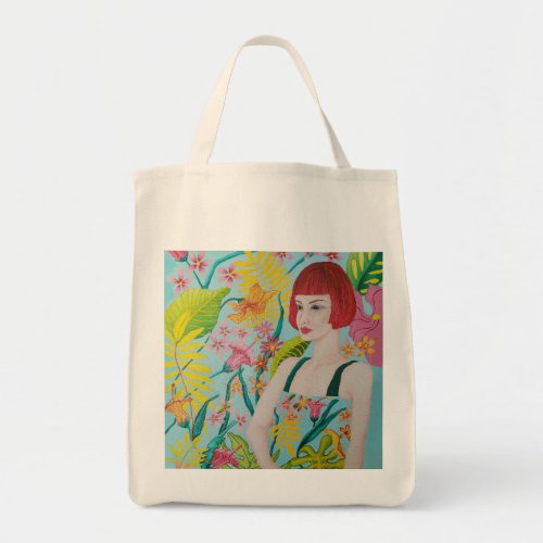 Tropical Dreaming Abstract Oil Painting Tote Bag