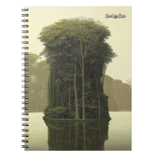 Tropical dreamlike conceptual collage notebook (Front)