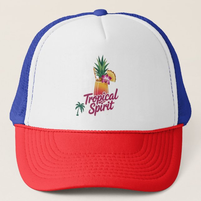 Tropical Dreams Trucker Hat (Front)