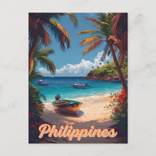 Tropical Dreams Vintage Philippines Postcard