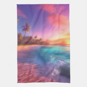 Tropical Dreamscape Kitchen Towel