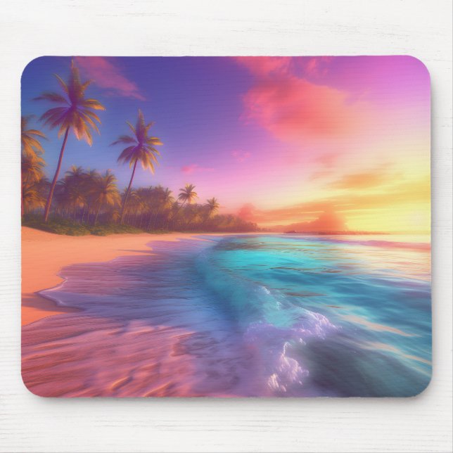 Tropical Dreamscape Mouse Pad (Front)