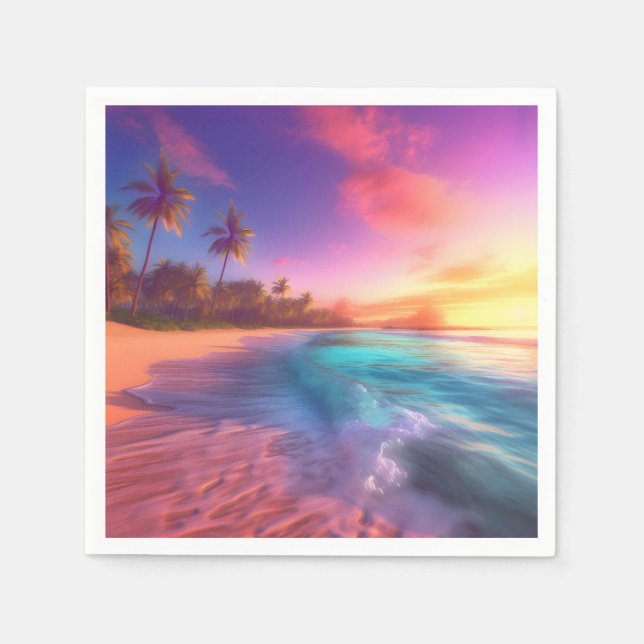 Tropical Dreamscape Napkins (Front)
