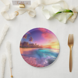 Tropical Dreamscape Paper Plates