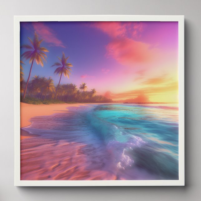Tropical Dreamscape Peel And Stick Photo Tile (Front Set)