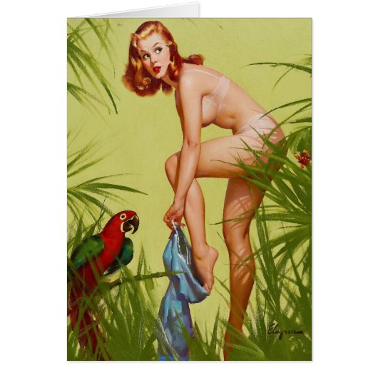 Tropical Dressing Pin Up Cards (Front)