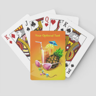 Tropical Drink custom playing cards