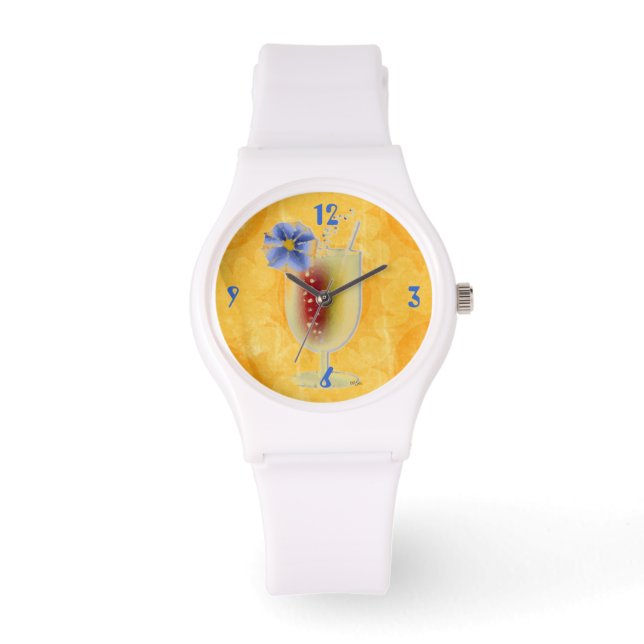 Tropical Drink Umbrella Digital Watch (Front)