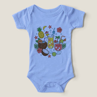 Tropical Drinks Cute Summer Cocktail Baby T-Shirt Infant T-shirt