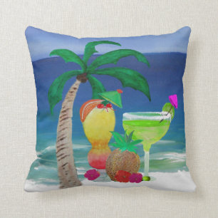 Tropical Drinks pillow