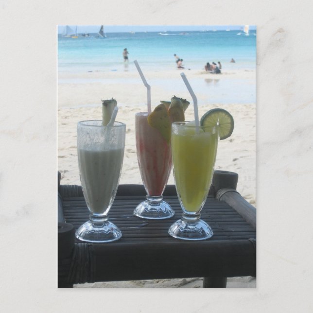 Tropical drinks postcard (Front)