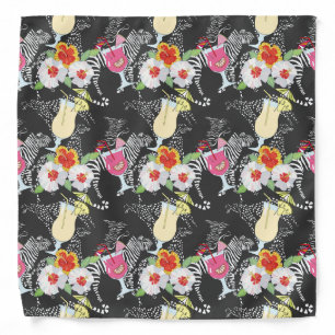 Tropical Drinks With Animals Bandana