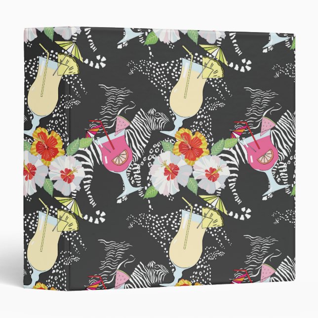 Tropical Drinks With Animals Binder (Front/Spine)