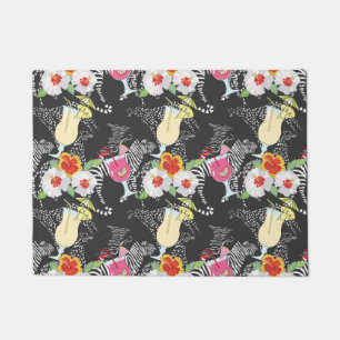Tropical Drinks With Animals Doormat