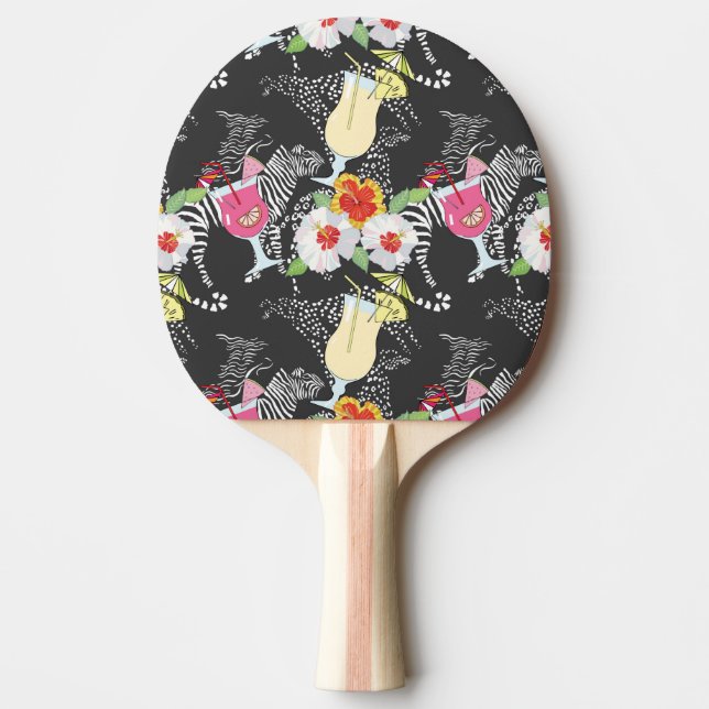 Tropical Drinks With Animals Ping-Pong Paddle (Front)