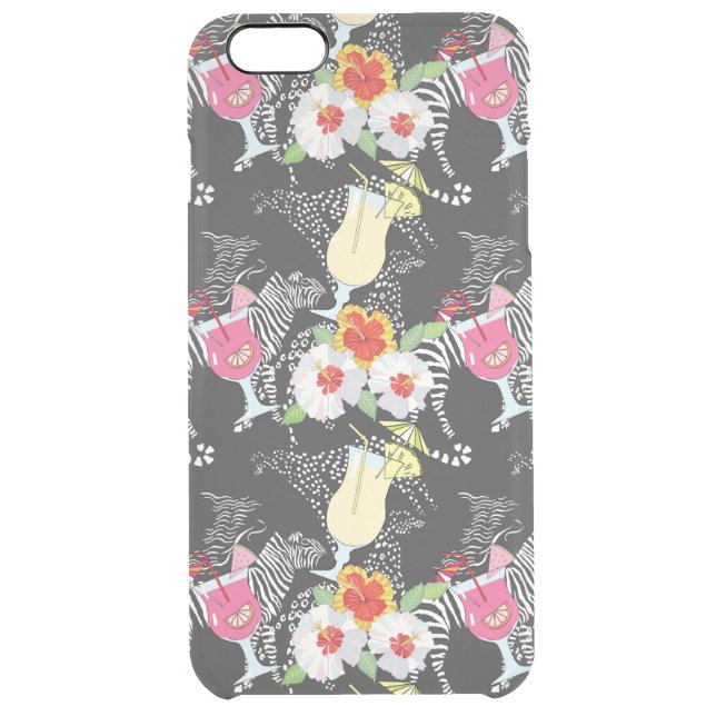 Tropical Drinks With Animals Uncommon iPhone Case (Back)