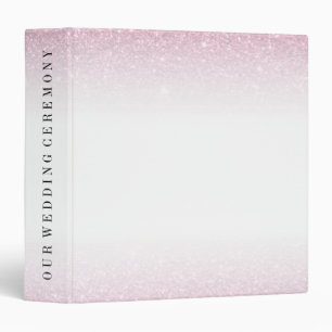 Tropical Dusk Glitter Personalize 3 Ring Binder