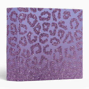 Tropical Dusk Glitter Personalize 3 Ring Binder