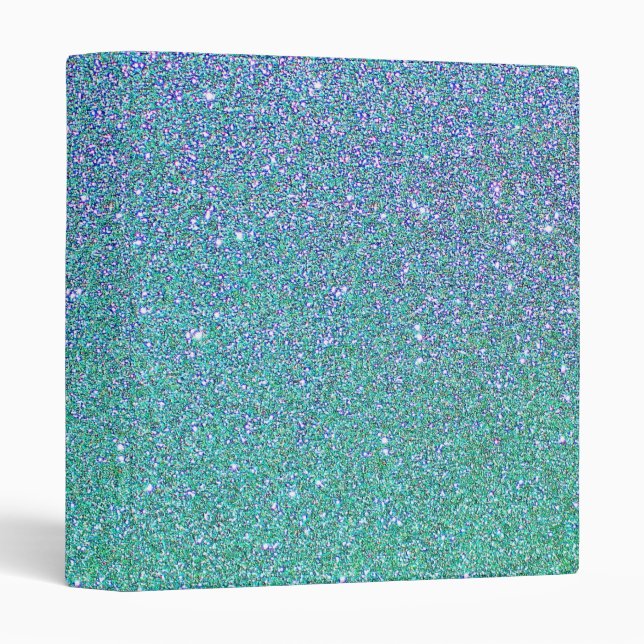 Tropical Dusk Glitter Personalize 3 Ring Binder (Front/Spine)