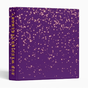 Tropical Dusk Glitter Personalize 3 Ring Binder
