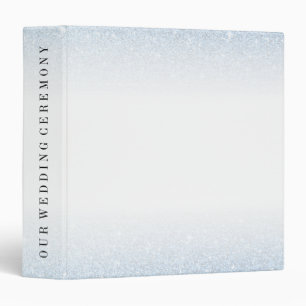Tropical Dusk Glitter Personalize 3 Ring Binder