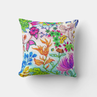 Tropical Echoes Throw Pillow