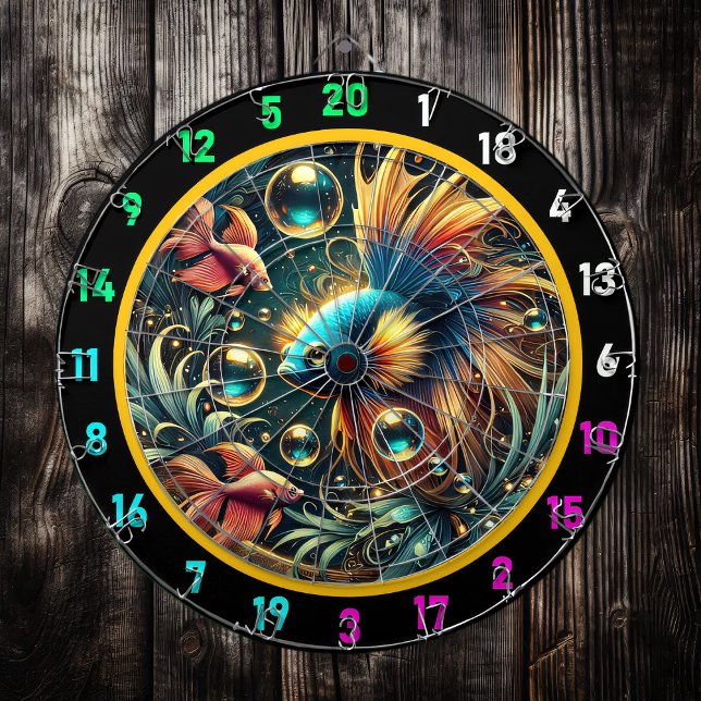 Tropical Elegance Betta Dartboard Design (Creator Uploaded)