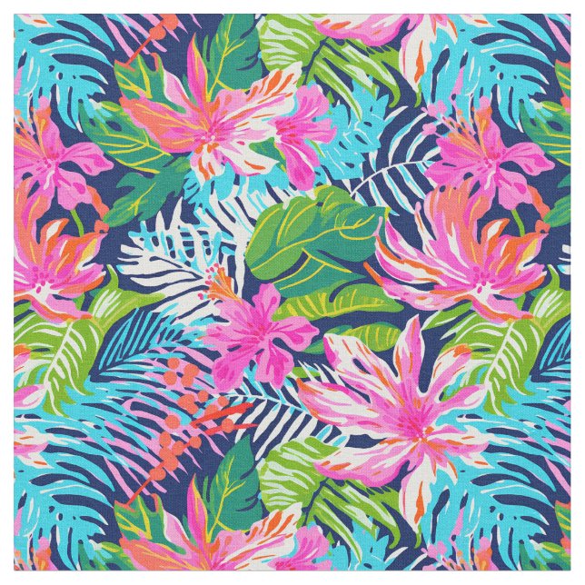 Tropical Elegance Fabric (Close Up)