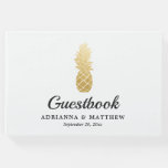 Tropical Elegance | Pineapple Wedding Guestbook at Zazzle