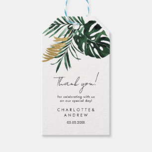 Tropical elegant gift tags
