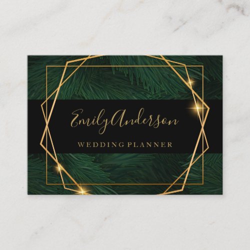 Tropical Elegant hello card gold and black