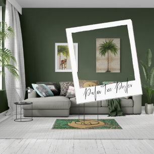 Tropical Elegant Palm Tree Vintage Poster