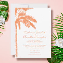 Tropical Elegant Palm Tree Wedding