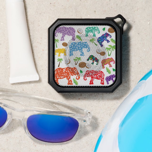 Tropical Elephants Bluetooth Speaker (Insitu(Beach))