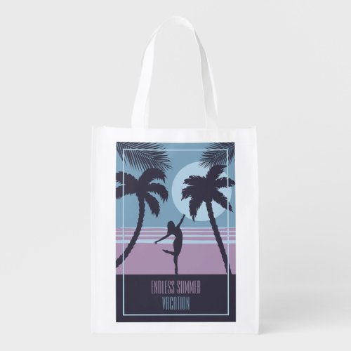 Tropical Endless Summer Vacation  Grocery Bag
