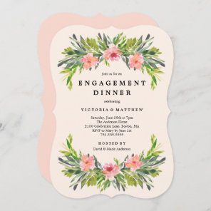 Tropical Engagement Dinner Invitation