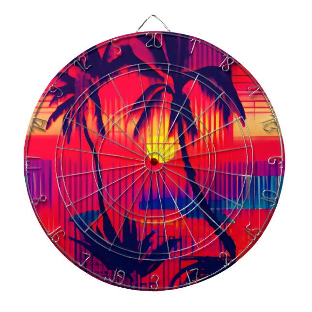 Tropical Escape Fantasy Dart Board (Front)