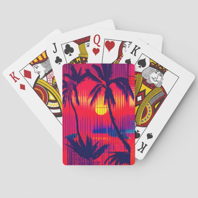 Tropical Escape Fantasy Poker Cards (Back)