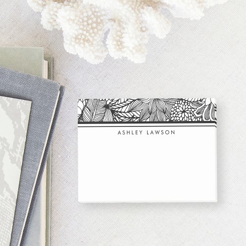 Tropical Escape  Personalized Color Your Own Post_it Notes