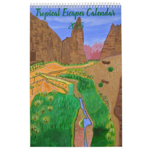 Tropical Escapes Calendar 2025